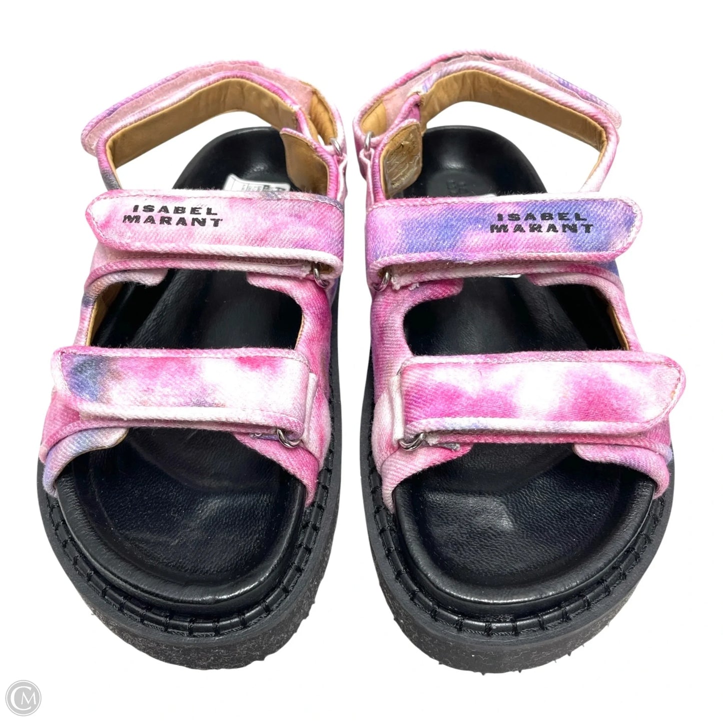 Sandals Designer By Isabel Marant In Pink & Purple, Size: 5.5