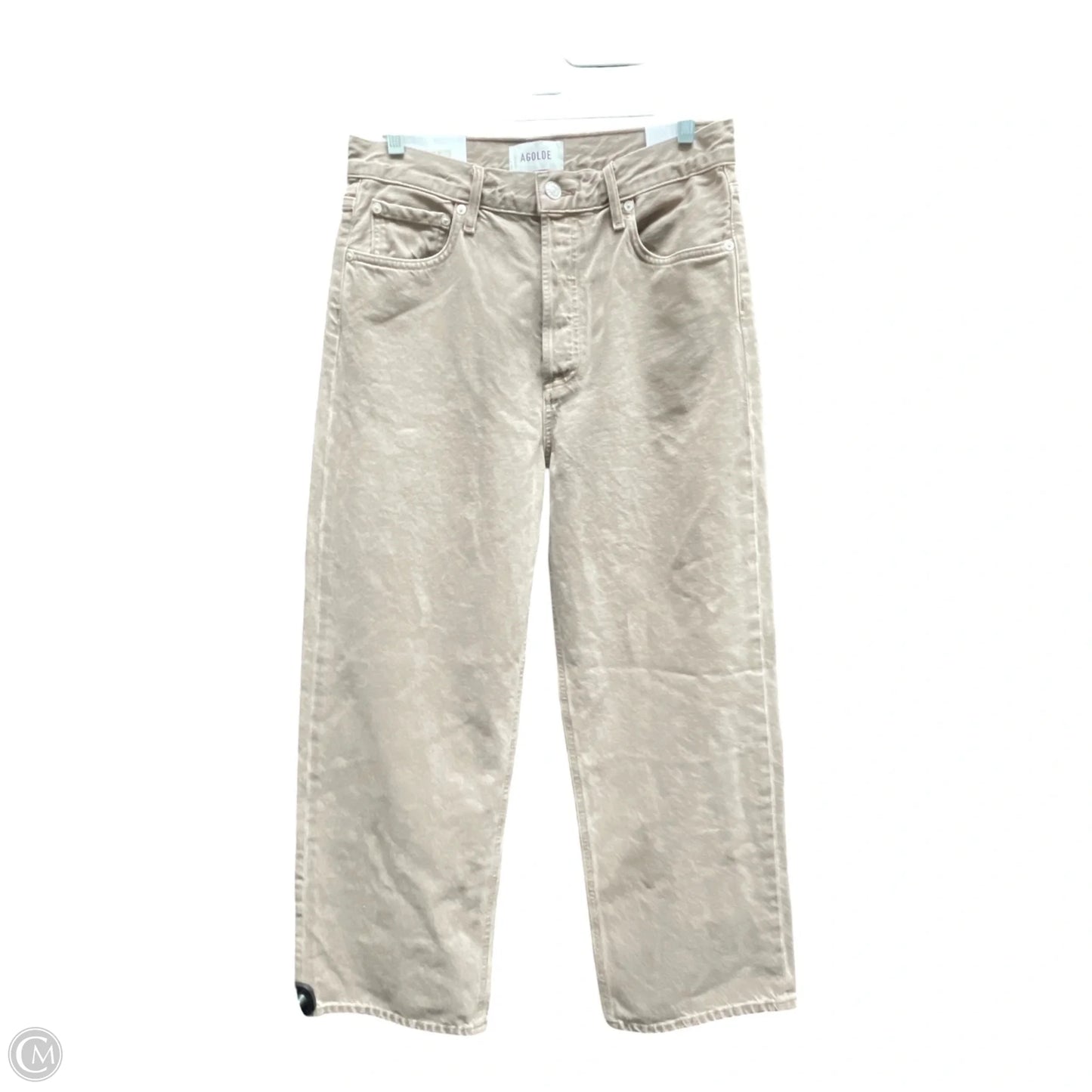 Jeans Wide Leg By Agolde In Taupe, Size: 6