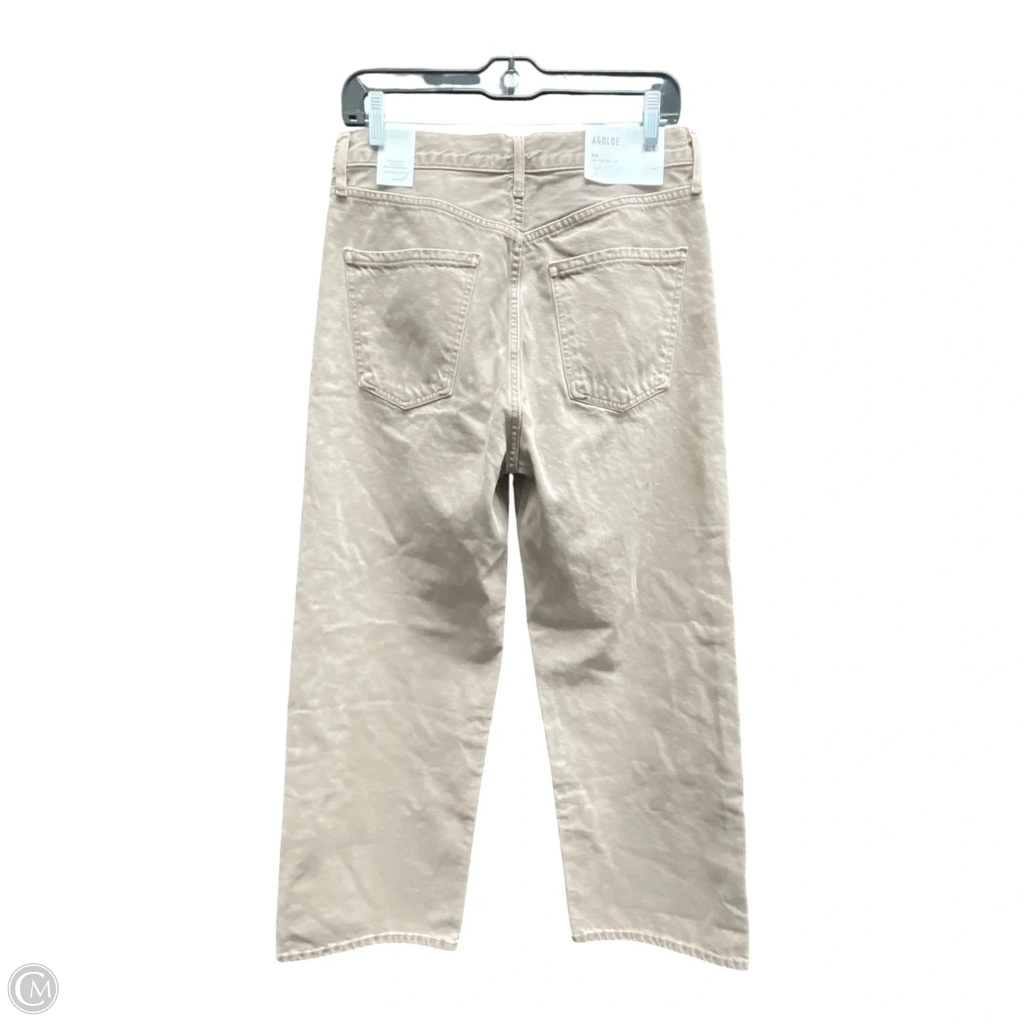 Jeans Wide Leg By Agolde In Taupe, Size: 6