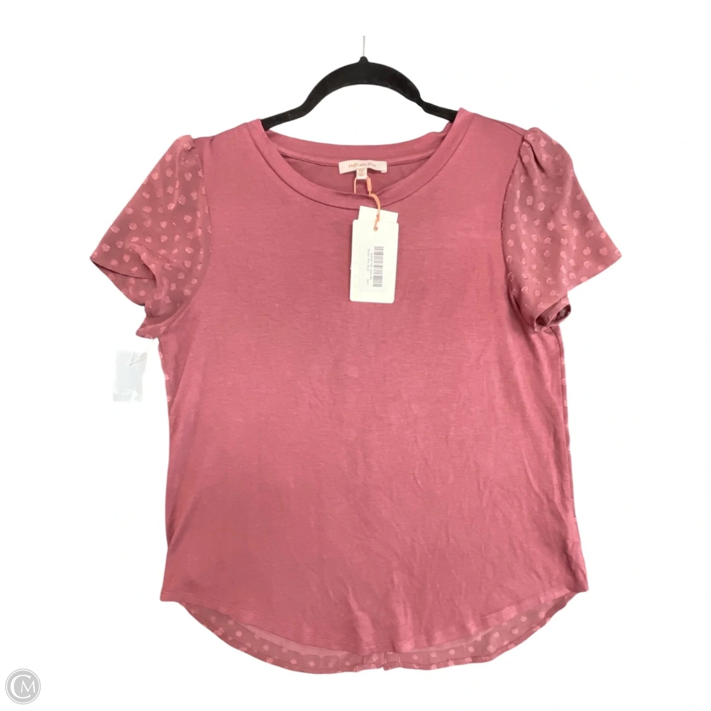 Top Short Sleeve By Skies Are Blue In Mauve, Size: Xsp