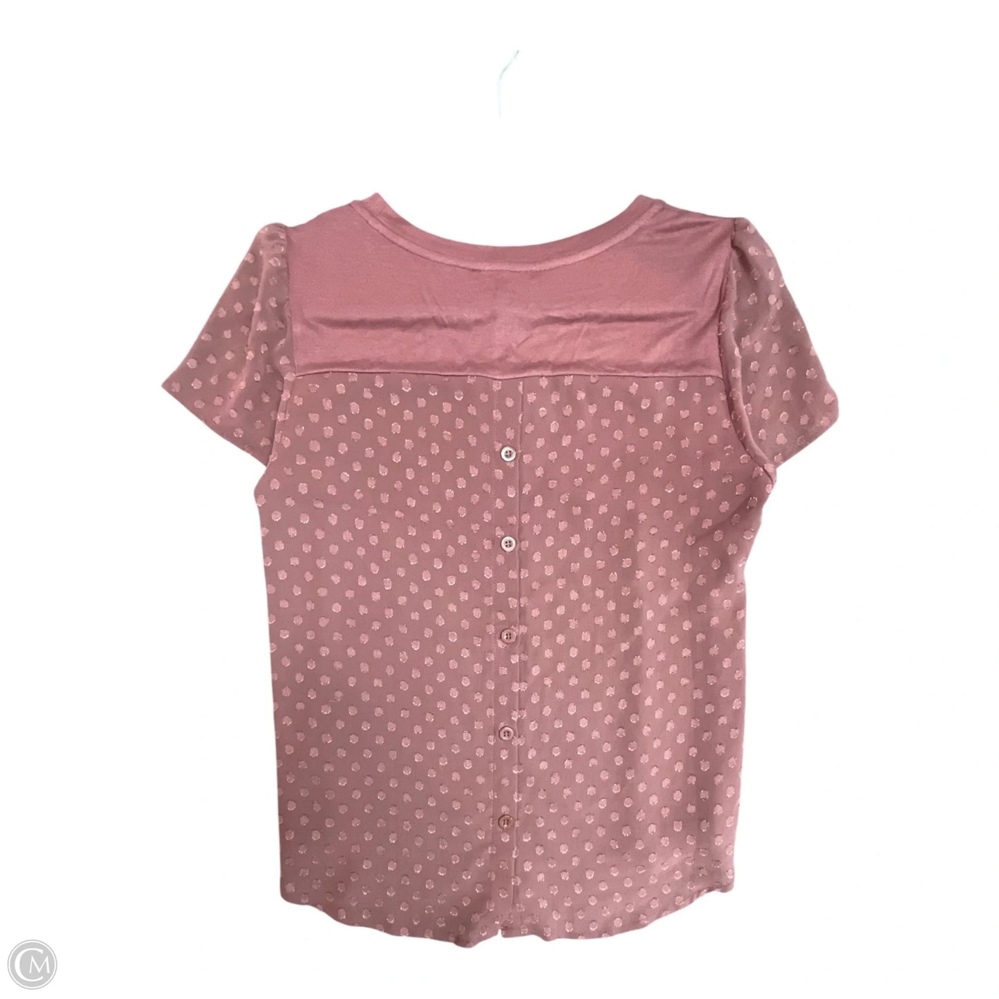 Top Short Sleeve By Skies Are Blue In Mauve, Size: Xsp