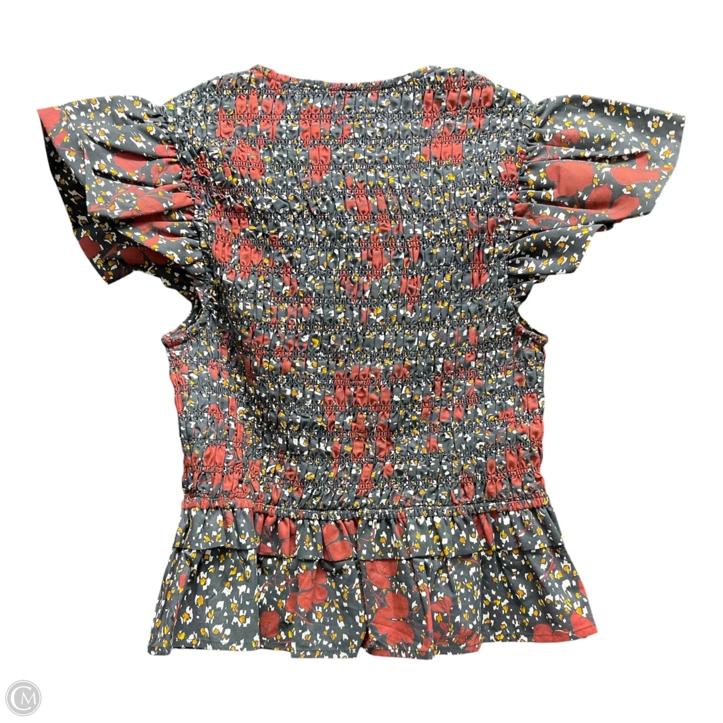 Top Short Sleeve By FEW MODA In Grey & Red, Size: Xs