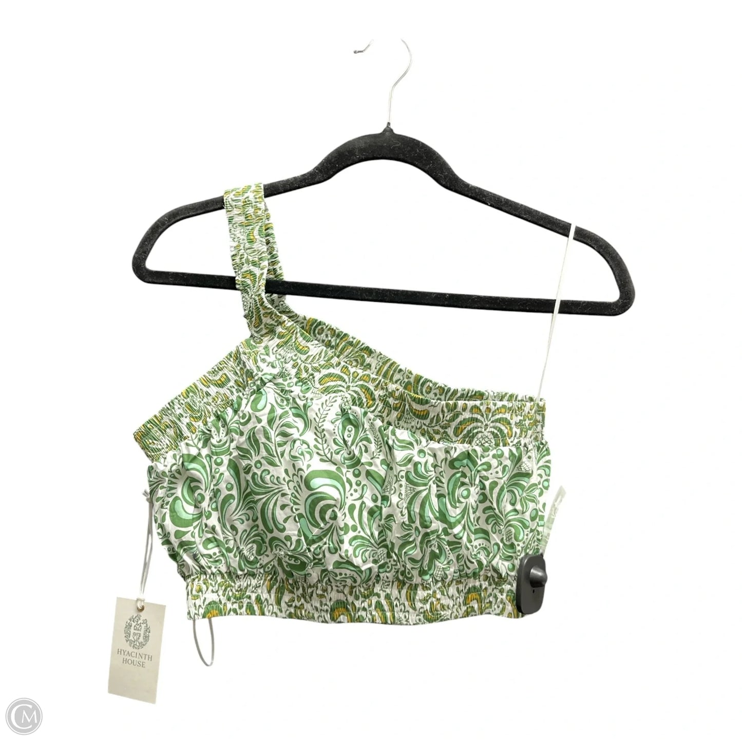 Top Sleeveless By HYACINTH HOUSE In Green & White, Size: S