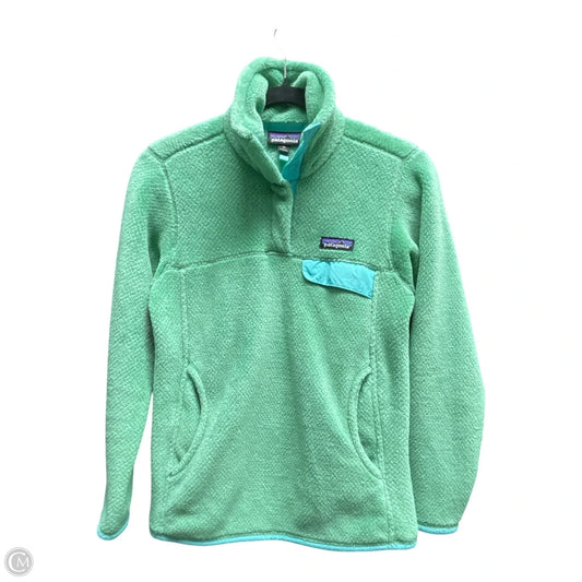 Sweatshirt Collar By Patagonia In Green, Size: Xs