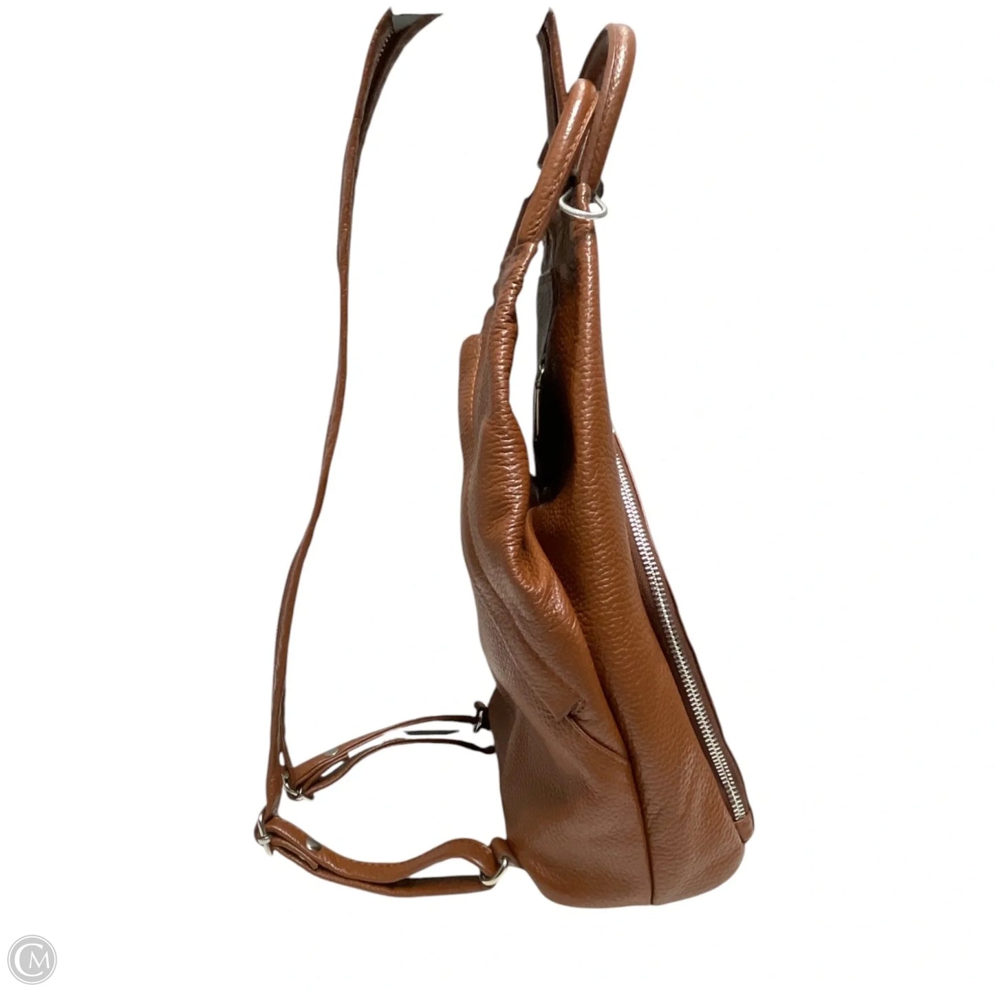 Backpack Leather By Valentina, Size: Medium