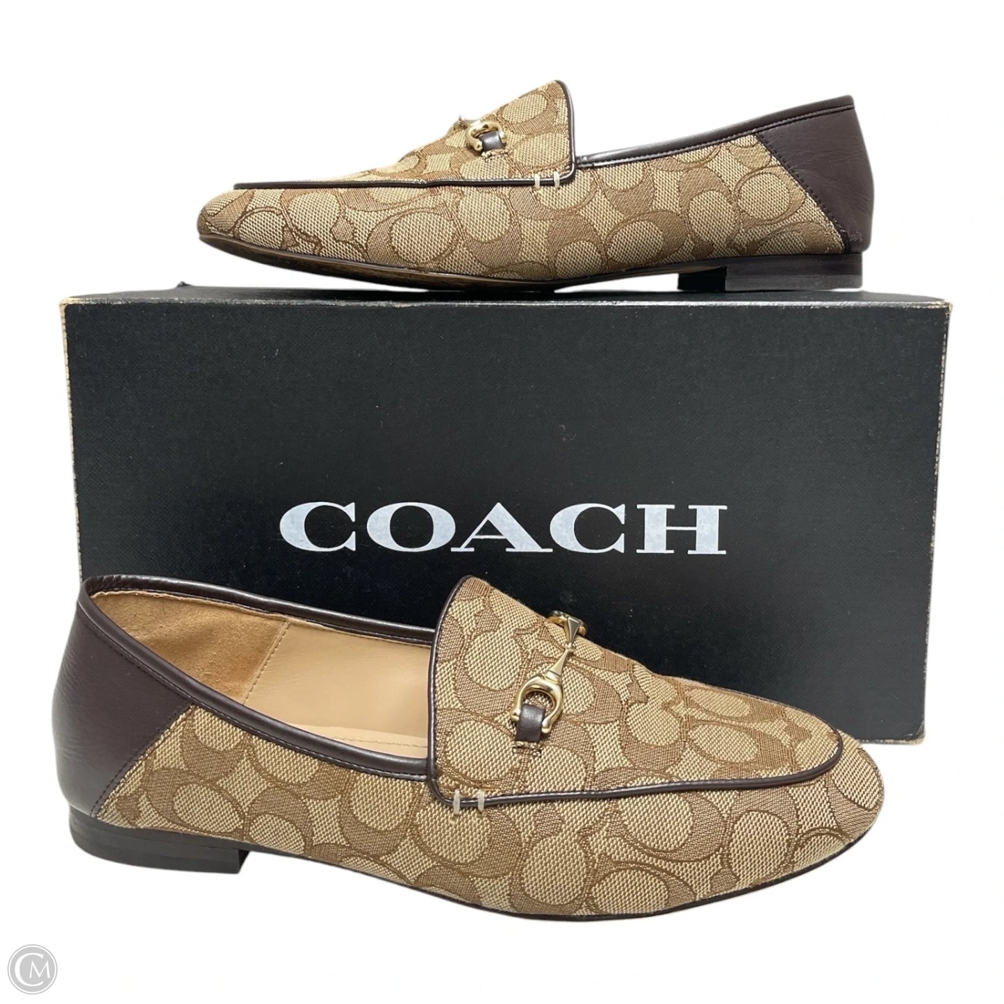 Shoes Designer By Coach In Brown & Tan, Size: 8