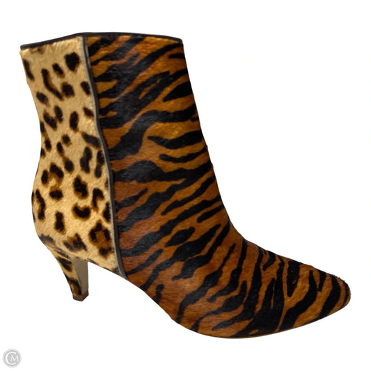 Boots Ankle Heels By Matisse In Animal Print, Size: 6
