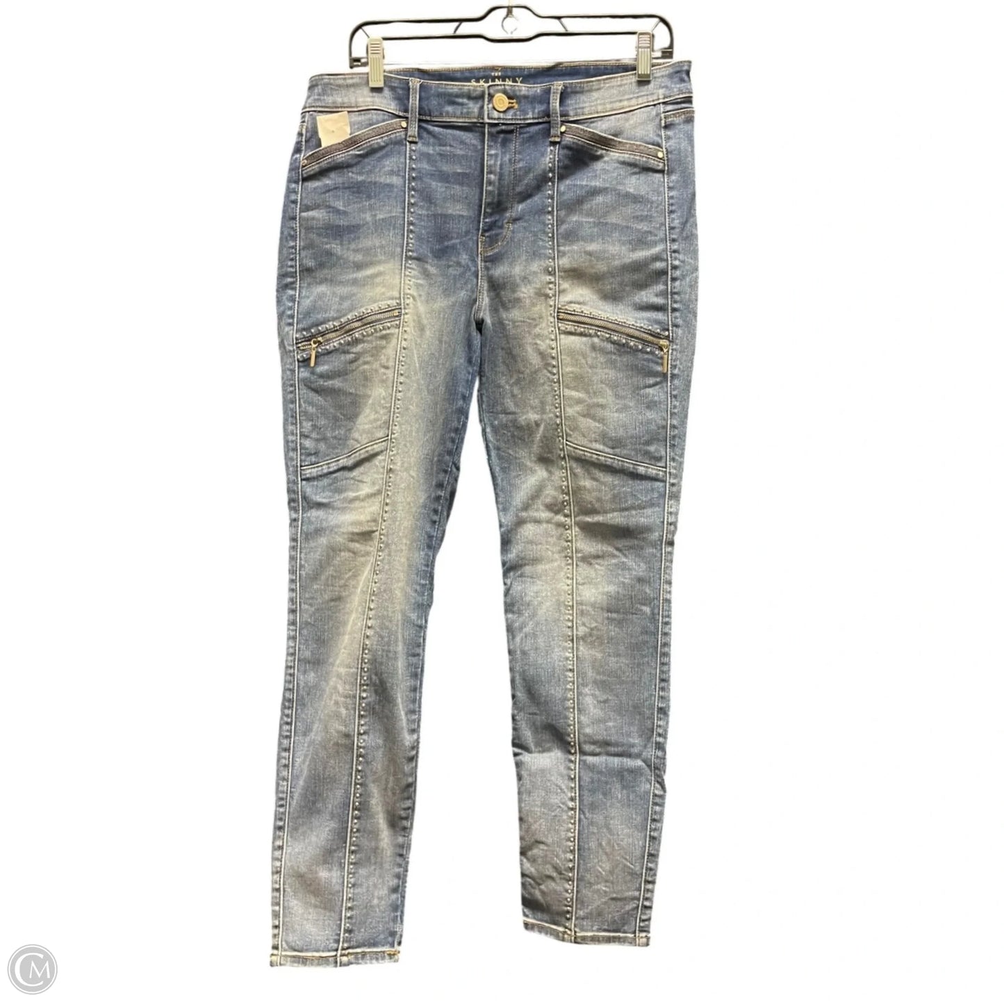 Jeans Skinny By White House Black Market In Blue Denim, Size: 10