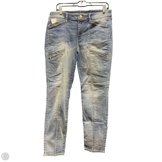 Jeans Skinny By White House Black Market In Blue Denim, Size: 10