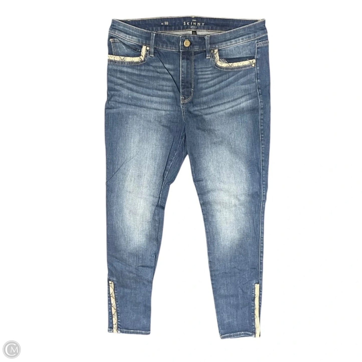 Jeans Skinny By White House Black Market In Blue Denim, Size: 10