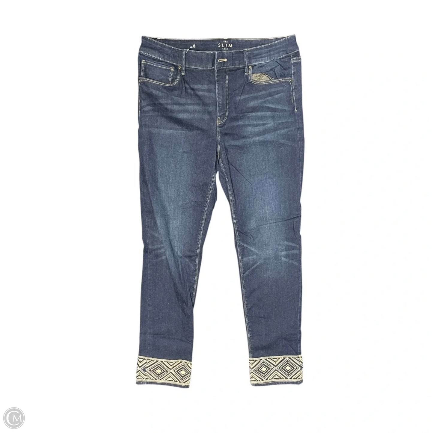 Jeans Cropped By White House Black Market In Blue Denim, Size: 8