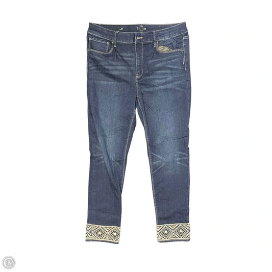 Jeans Cropped By White House Black Market In Blue Denim, Size: 8