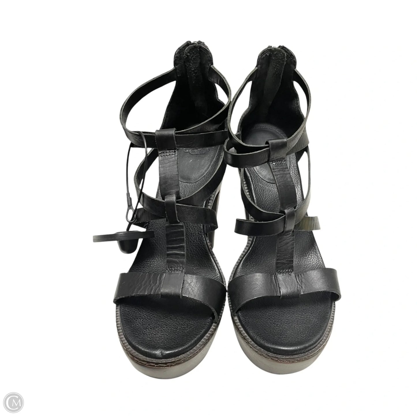 Shoes Designer By Ugg In Black & Brown, Size: 7