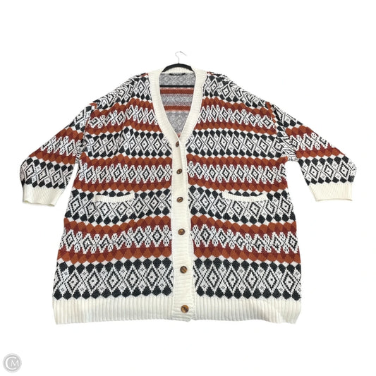 Sweater Cardigan By Bloomchic In Multi-colored, Size: 4x