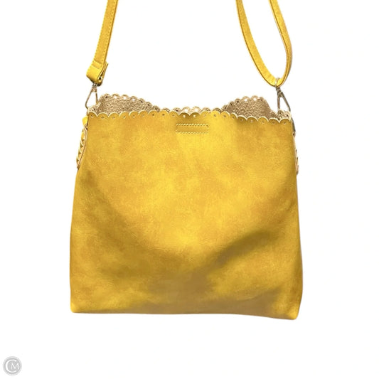 Crossbody Leather By Jen & Co, Size: Medium