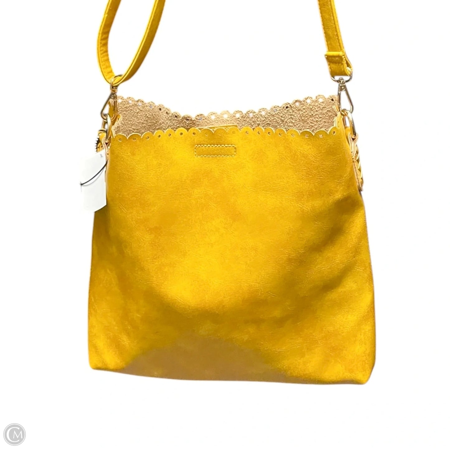 Crossbody Leather By Jen & Co, Size: Medium