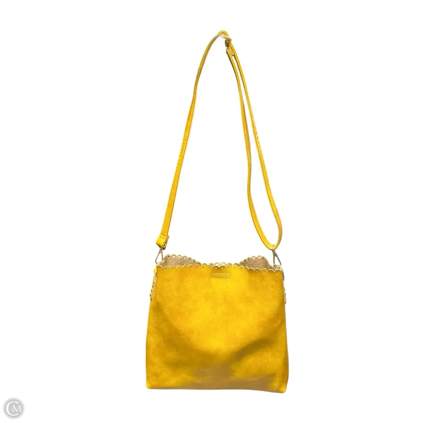 Crossbody Leather By Jen & Co, Size: Medium