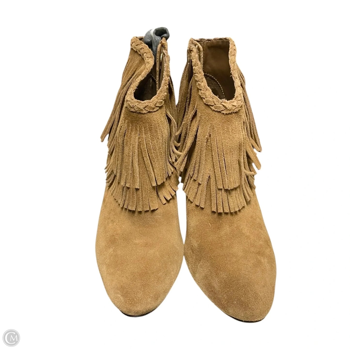 Boots Ankle Heels By Vince Camuto In Brown, Size: 7