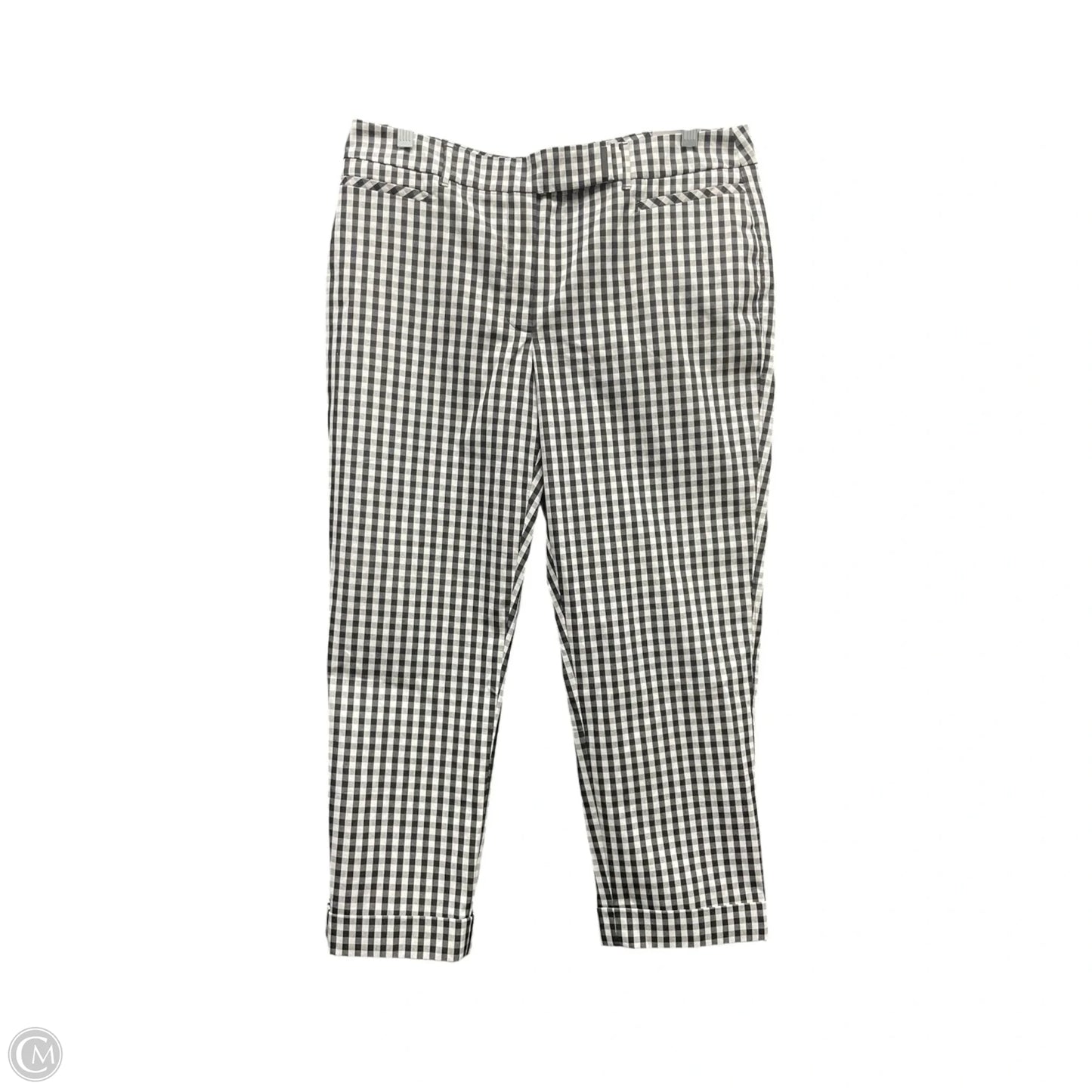 Pants Cropped By White House Black Market In Checkered Pattern, Size: 10