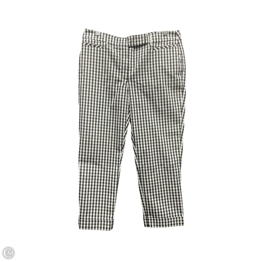 Pants Cropped By White House Black Market In Checkered Pattern, Size: 10