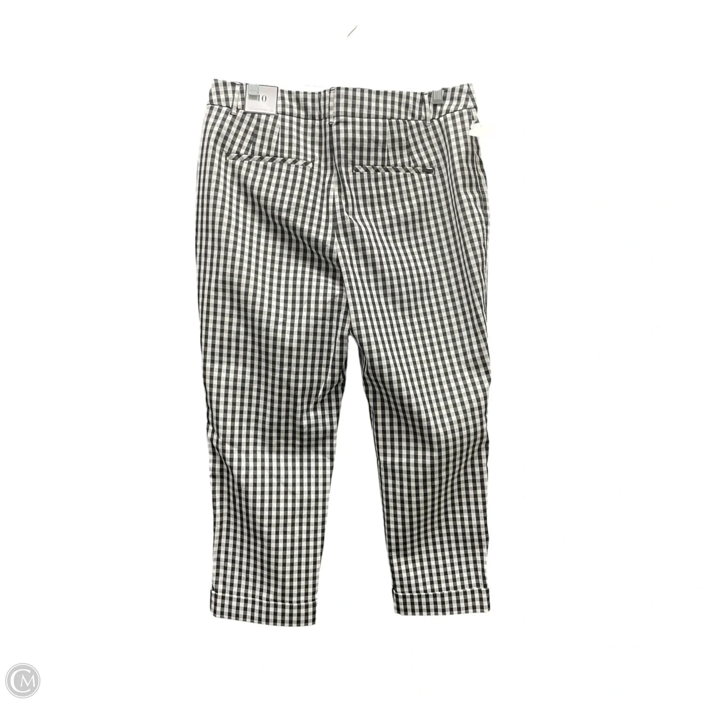 Pants Cropped By White House Black Market In Checkered Pattern, Size: 10