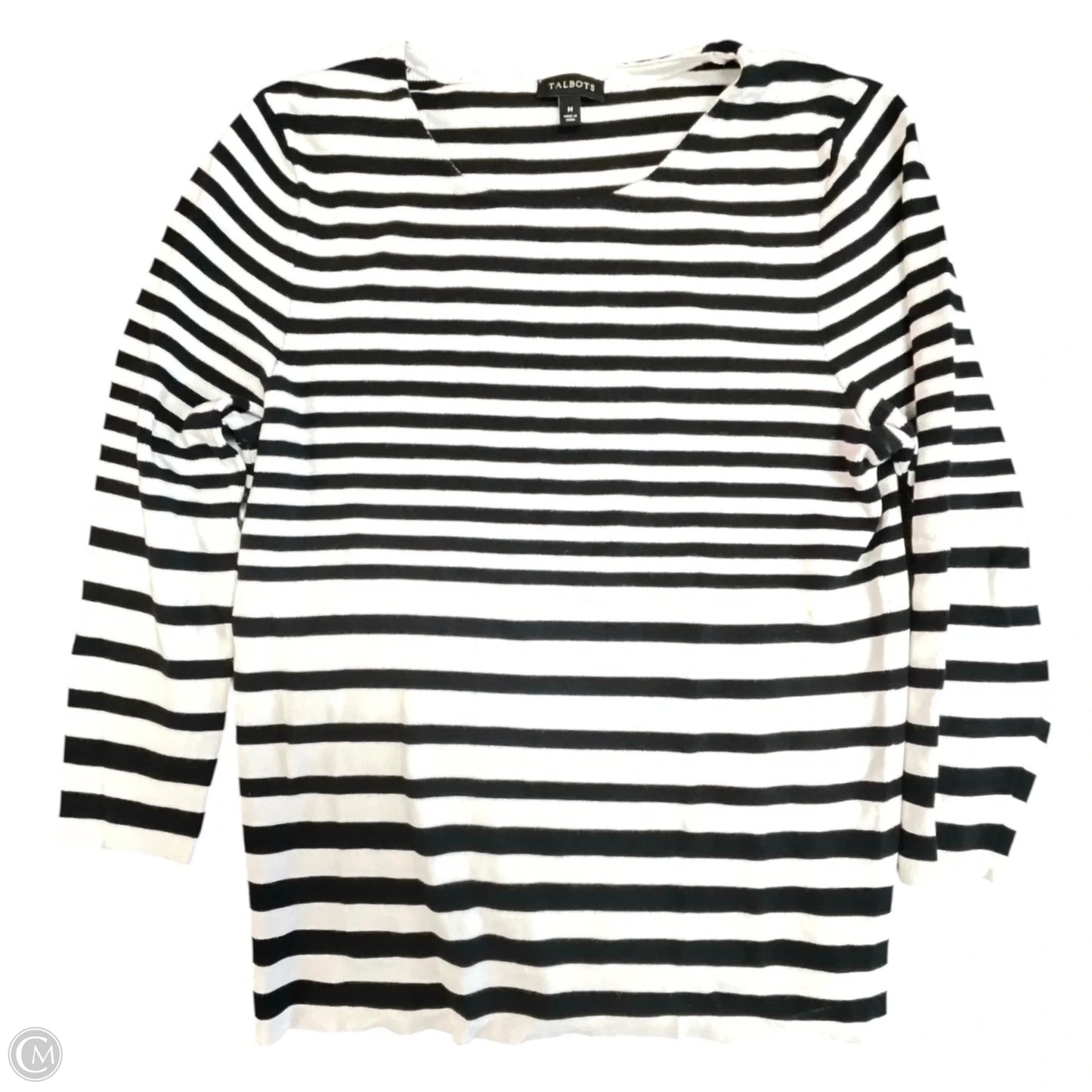 Sweater By Talbots In Striped Pattern, Size: M