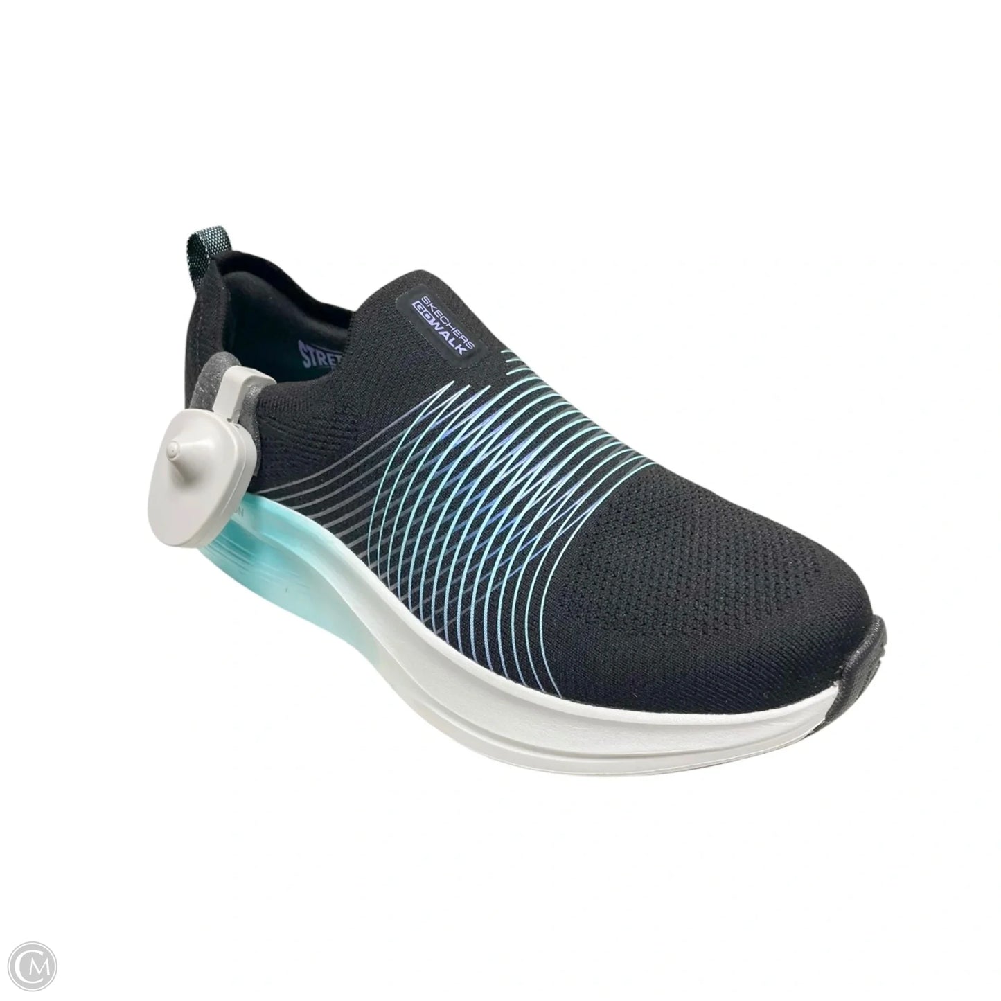 Shoes Athletic By Skechers In Black & Blue, Size: 9