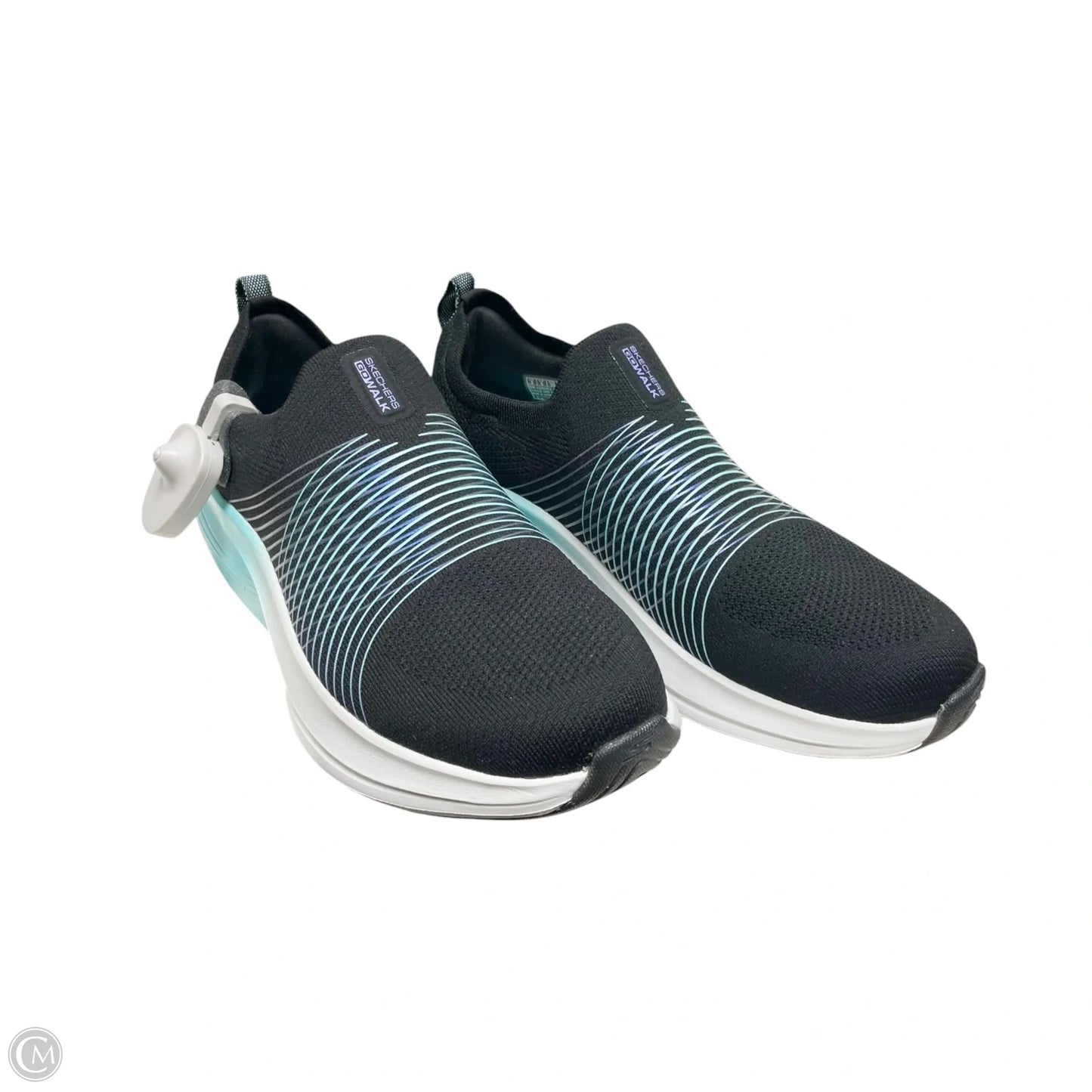 Shoes Athletic By Skechers In Black & Blue, Size: 9
