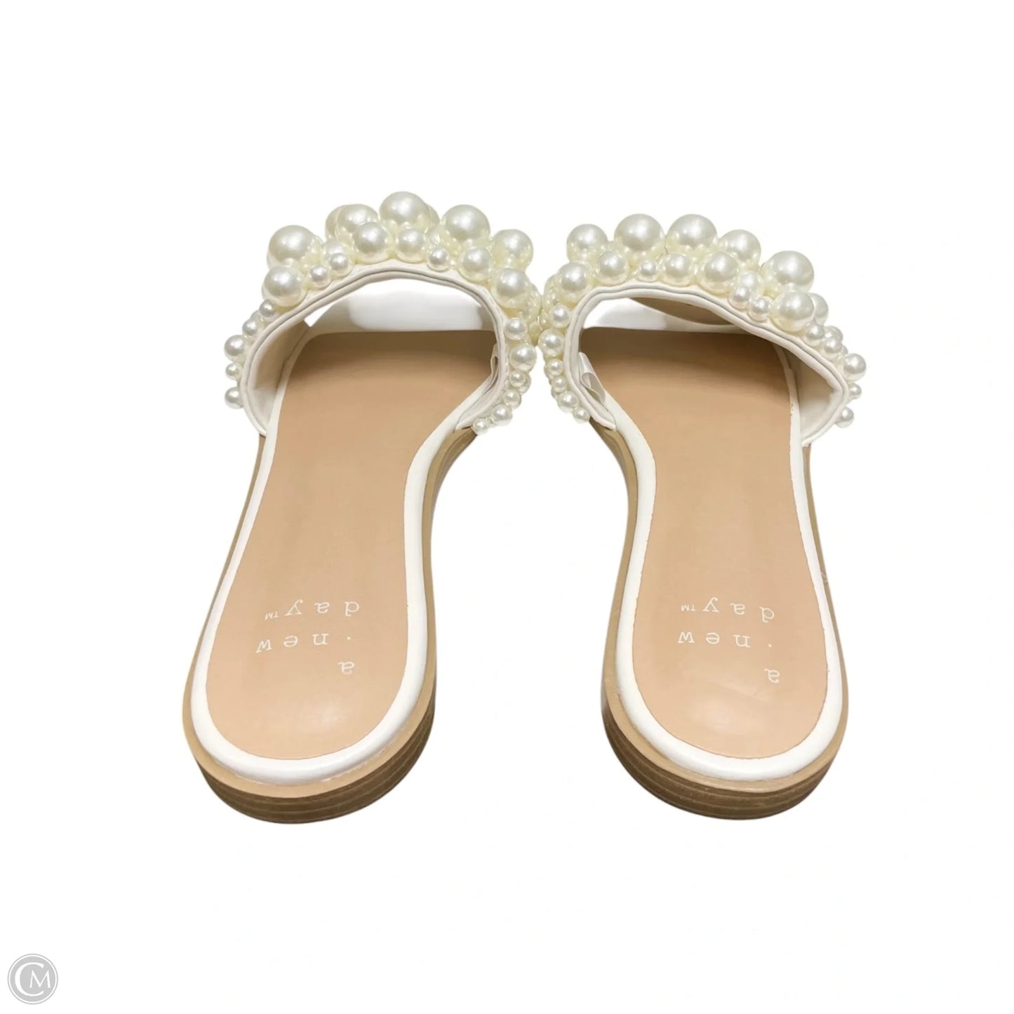Sandals Flats By A New Day In Cream & Tan, Size: 6.5