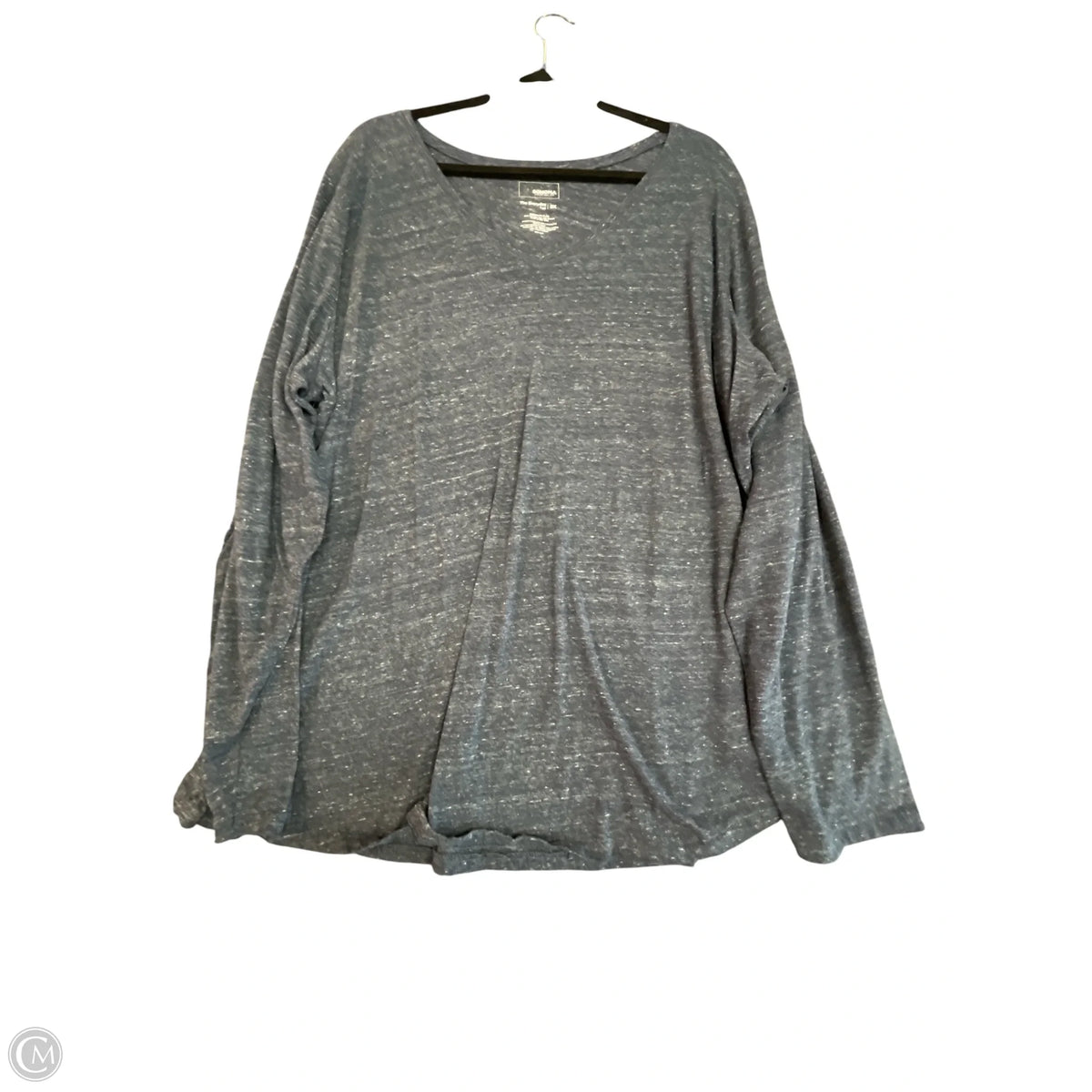 Top Long Sleeve Basic By Sonoma In Navy, Size: 3x