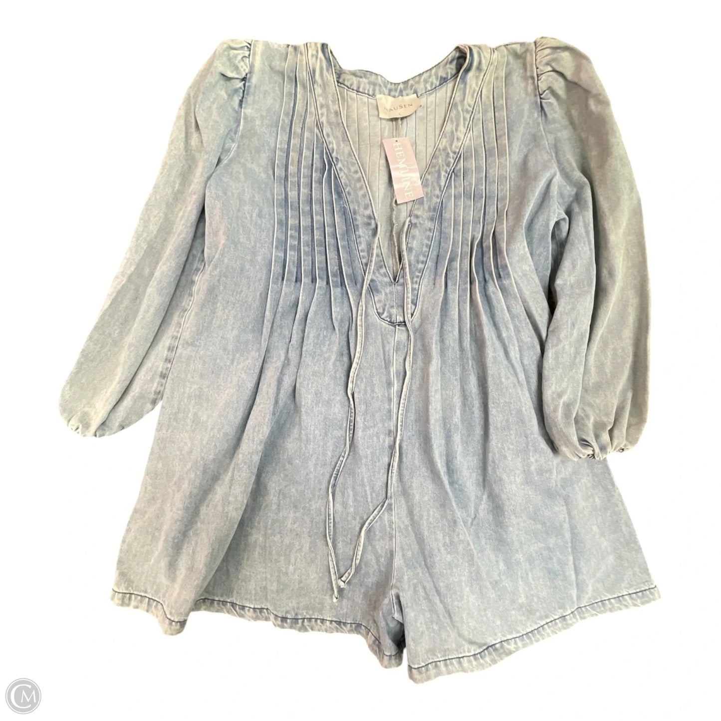 ROMPER By HAUSEN In Blue Denim, Size: L
