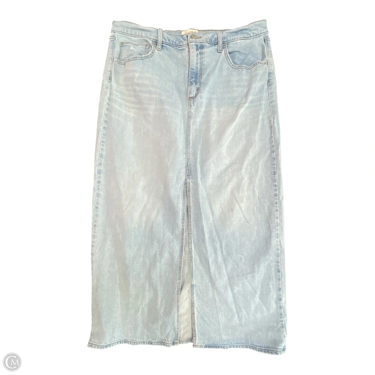 Skirt Maxi By Universal Thread In Blue Denim, Size: 16