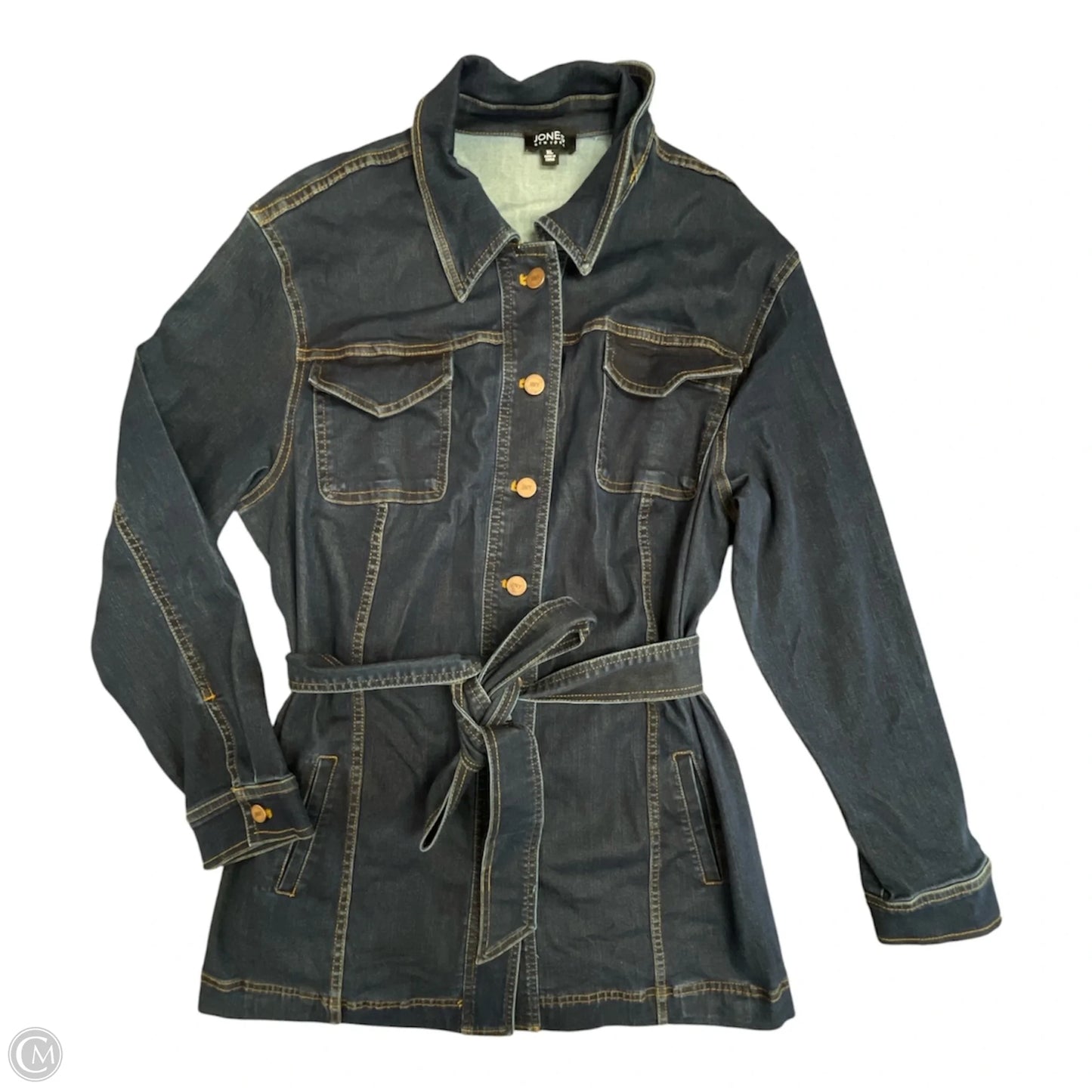 Jacket Denim By Jones New York In Blue Denim, Size: Xl