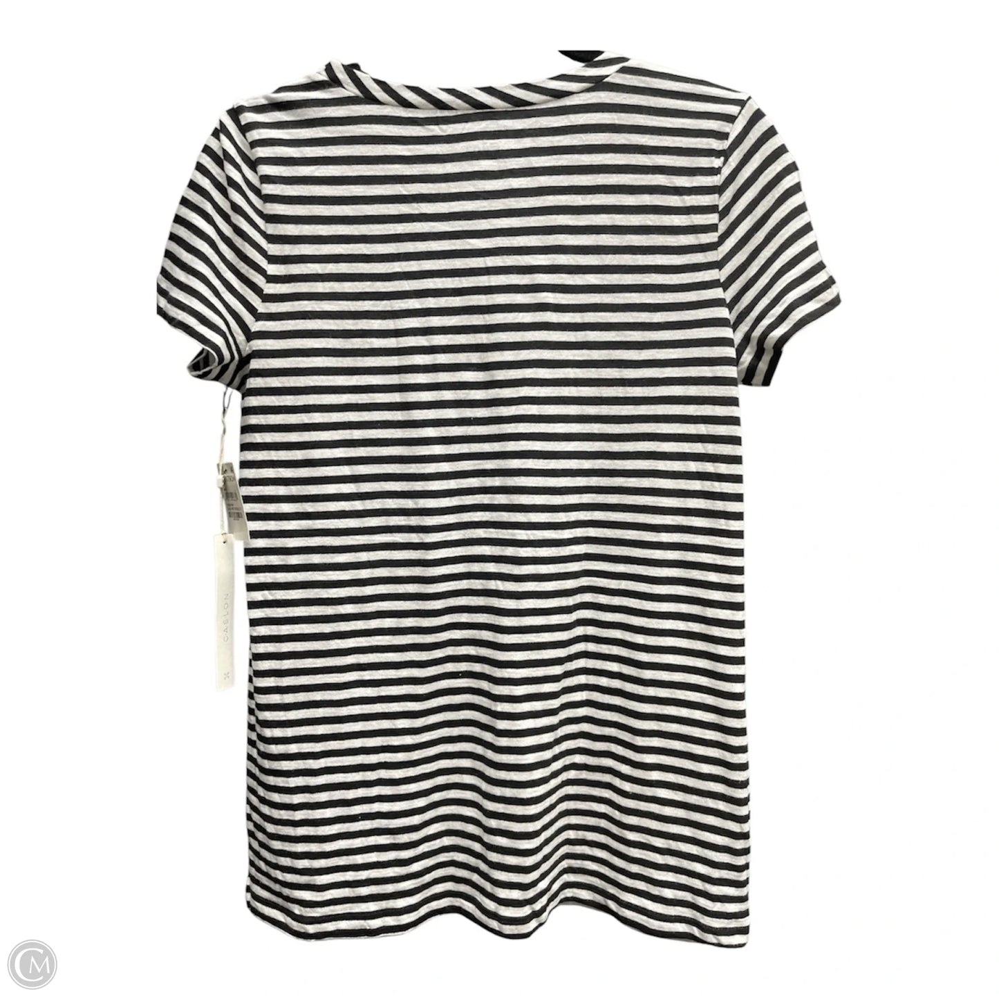 Top Short Sleeve By Caslon In Striped Pattern, Size: S