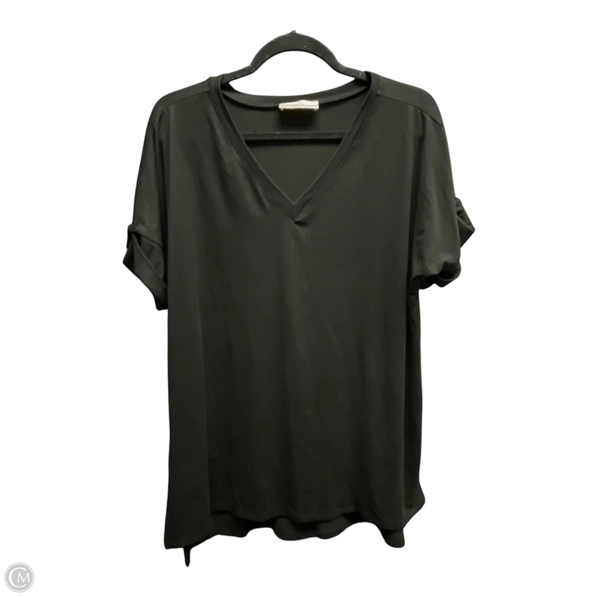 Top Short Sleeve Basic By Zenana In Black, Size: M