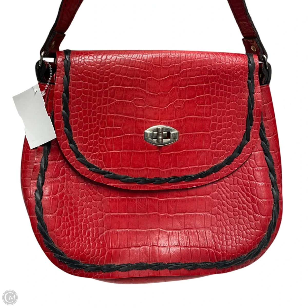 Crossbody Leather By Clothes Mentor, Size: Medium