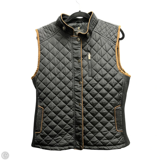 Vest Puffer & Quilted By THE ROYAL STANDARD In Black & Brown, Size: L