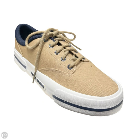 Shoes Sneakers By Polo Ralph Lauren In Blue & Tan, Size: 8.5