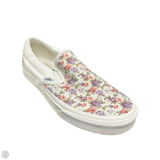 Shoes Flats By Vans In Floral Print, Size: 6.5
