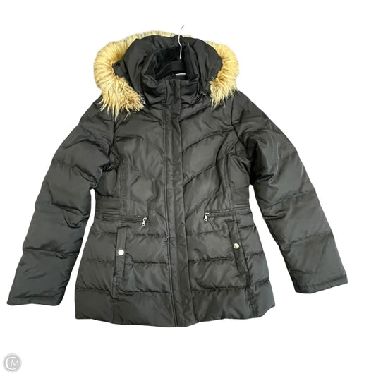 Coat Puffer & Quilted By Larry Levine In Black, Size: M