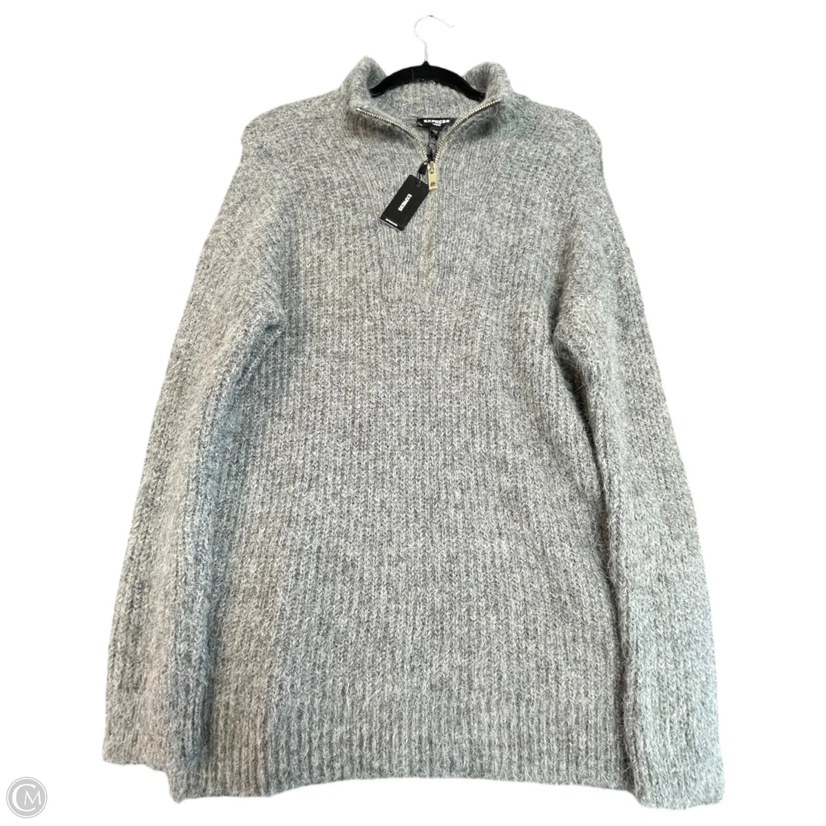 Sweater By Express In Grey, Size: S