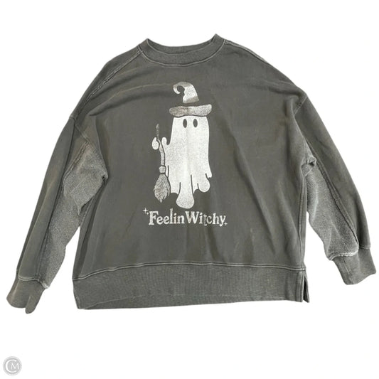 Sweatshirt Crewneck By Aerie In Grey, Size: M