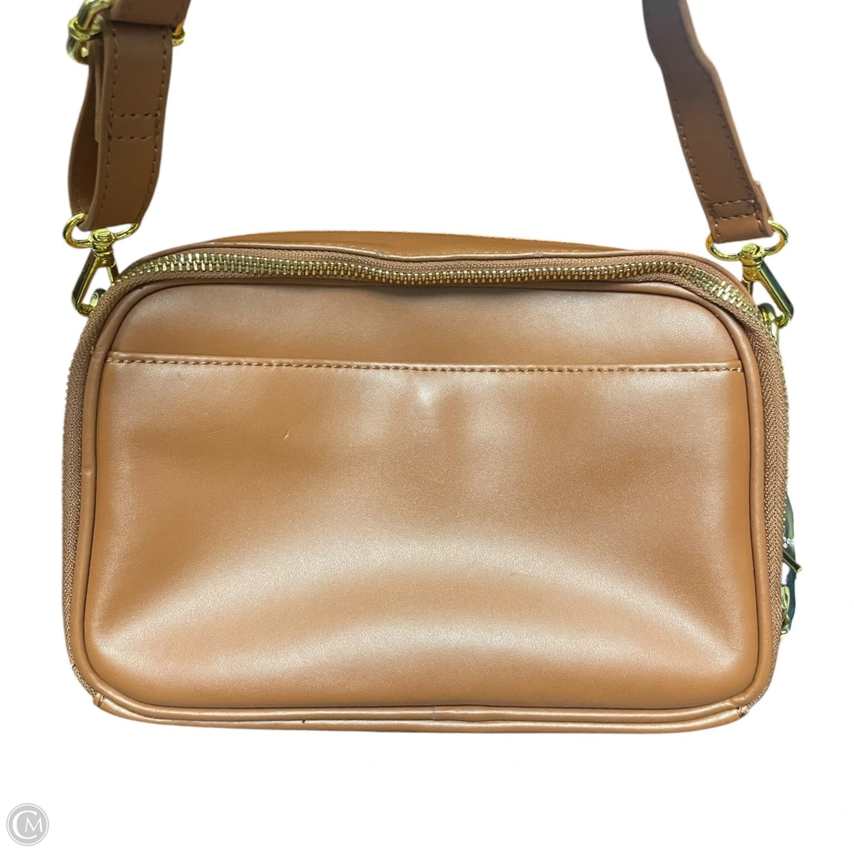 Crossbody Leather By Joy & Iman, Size: Small