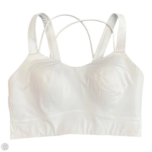 Athletic Bra By Lululemon In White, Size: S