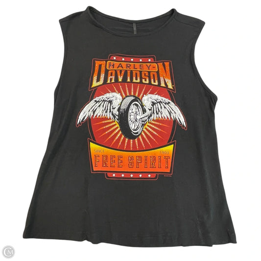 Top Sleeveless By Harley Davidson In Black, Size: S