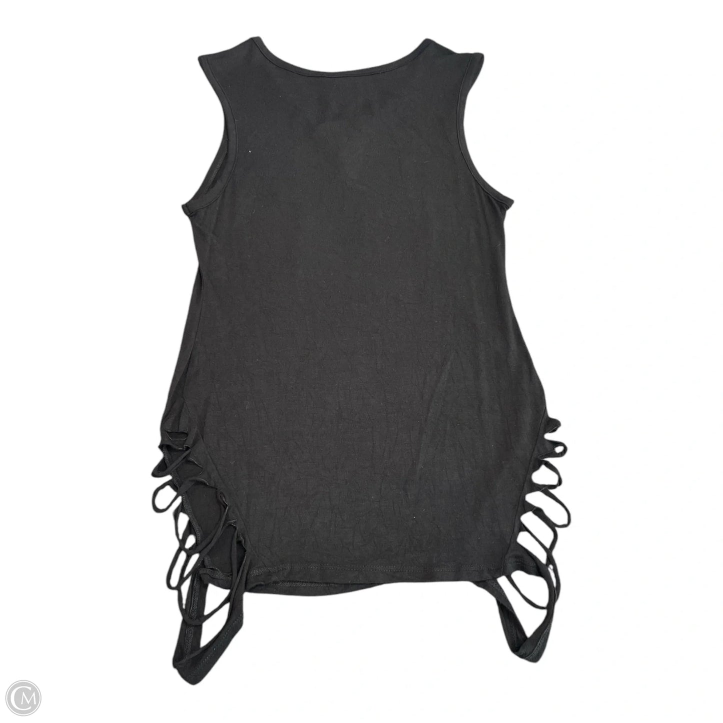 Top Sleeveless By Harley Davidson In Black & Silver, Size: S