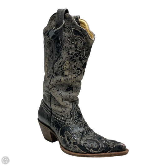 Boots Western By Corral In Black & Cream, Size: 6