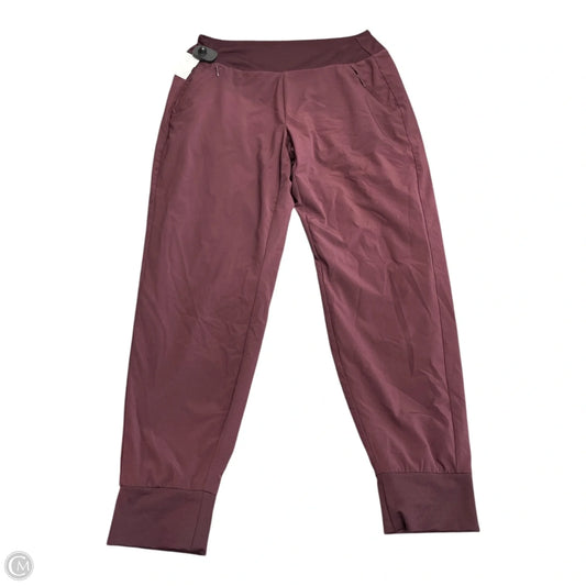 Athletic Pants By Athleta In Maroon, Size: M
