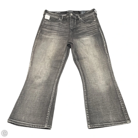 Jeans Cropped By Liverpool In Black Denim, Size: 8