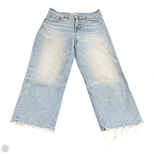 Jeans Wide Leg By Madewell In Blue Denim, Size: 6p